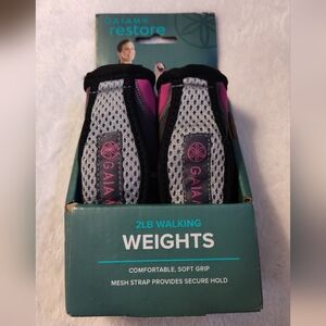 NWT!! GAIAM RESTORE 2lb Walking Weight Set